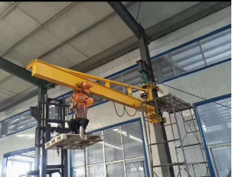 250 kg freitragender elektrischer Auslegerkran für leichte Beanspruchung für den Rotationswinkel der Werkswartung