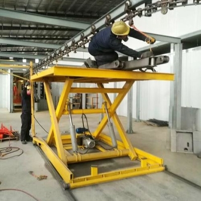 Scissor Gabel-Art Arbeits-Tabellen-kundenspezifische Waren-Scherenhebebühne 12000kg hydraulische anhebende