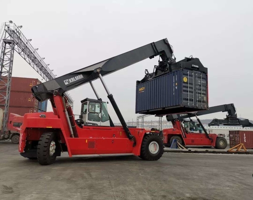 Dock-Viehhöfe ziehen Reichweiten-Stapler-Containerfahrzeug-Kran Soem-ODM hoch