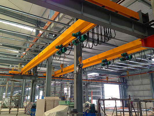 Kundenspezifische Lackfarbe-Einträger-Brückenkran mit Hubhöhe 6-30 m und CE-ISO9001-2015-Zertifizierung