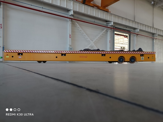 Industrieller vierrädriger AC 220V 10-Tonnen-Elektro-Flachbettwagen mit Getriebemotor
