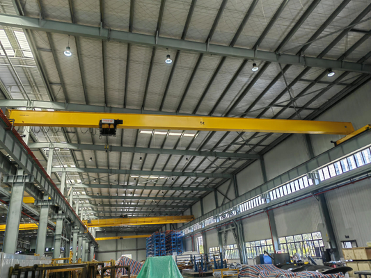 Hohe Übertragungseffizienz 12,5 Soems 1 Ton To Ton Single Girder Overhead Cranes